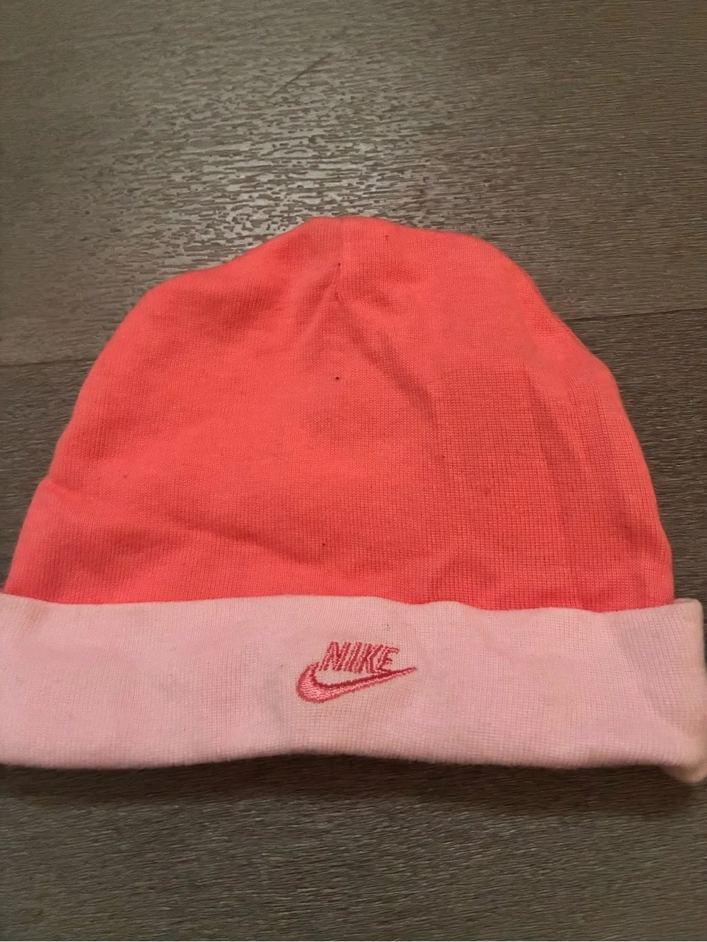 0-6 Months Baby Girls Nike & Jordan Pink Beanie Hat 2 Pc Bundle